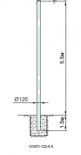 Опора ООКП-120-5.5 композитная