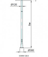 Опора ООКФ-120-5 композитная